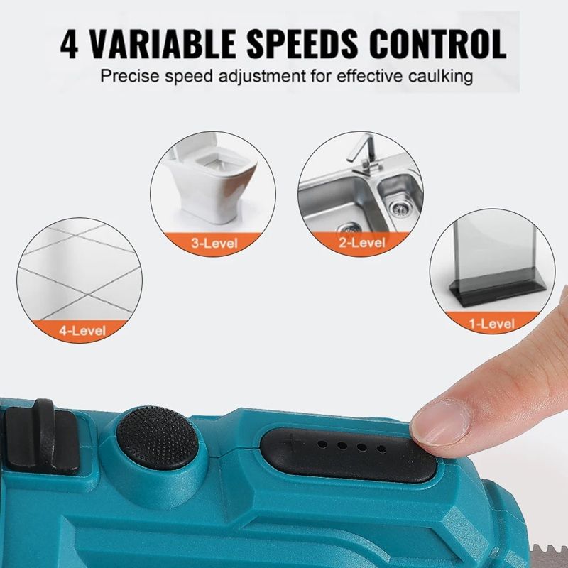 Cordless Electric Caulking Gun  HeavyDuty Sealant Tool For Makita 18V Battery No Battery Included 4