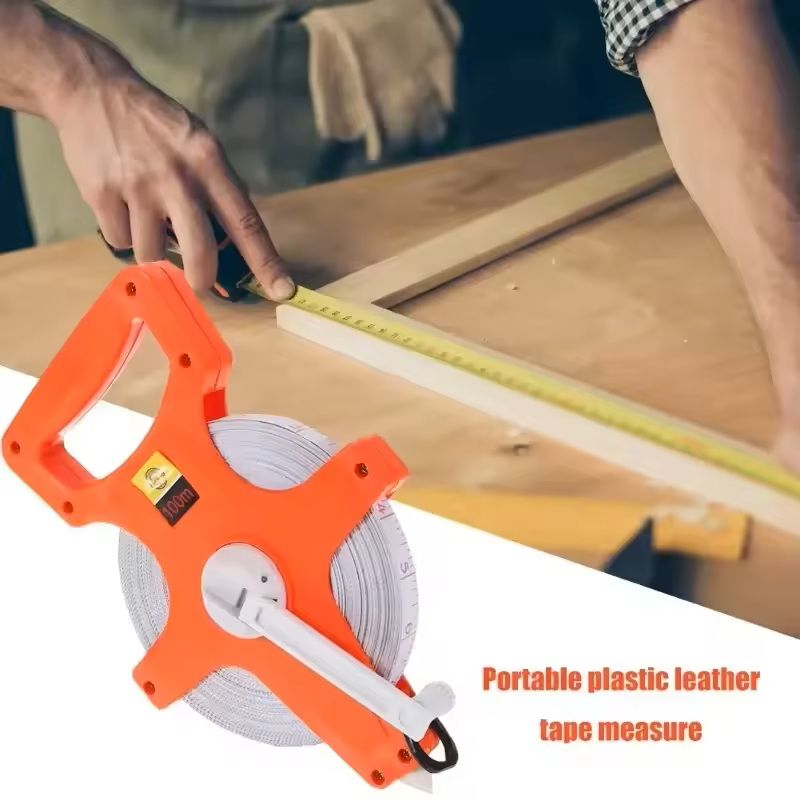 Open Reel Fiberglass Measuring Tape with Inch and Metric Scale in 30m 50m and 100m Lengths