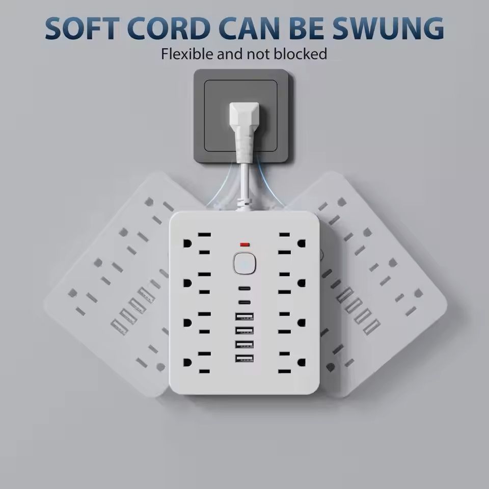 Power Strip With Surge Protection And USB Charging For Home Or Office 3