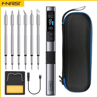 Adjustable Temperature Soldering Iron Set With Digital Control And PD Power Support 14