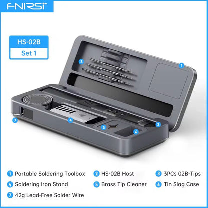 Adjustable Temperature Soldering Iron Set With Digital Control And PD Power Support 9