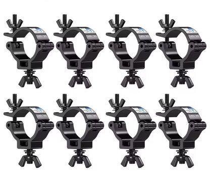 8 Piece Aluminum Alloy Clamp Hook Set for Stage Lights and Moving Heads