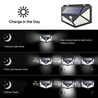 Solar Motion Sensor LED Light For Garden  Outdoor Decoration 3