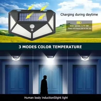 Solar Motion Sensor LED Light For Garden  Outdoor Decoration 4