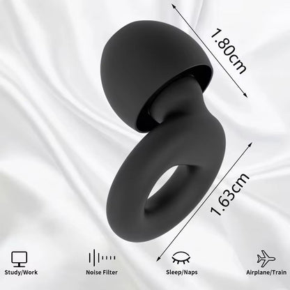 Quiet Reusable Ear Plugs With MultiSize Tips For Sleep Work  Travel 1