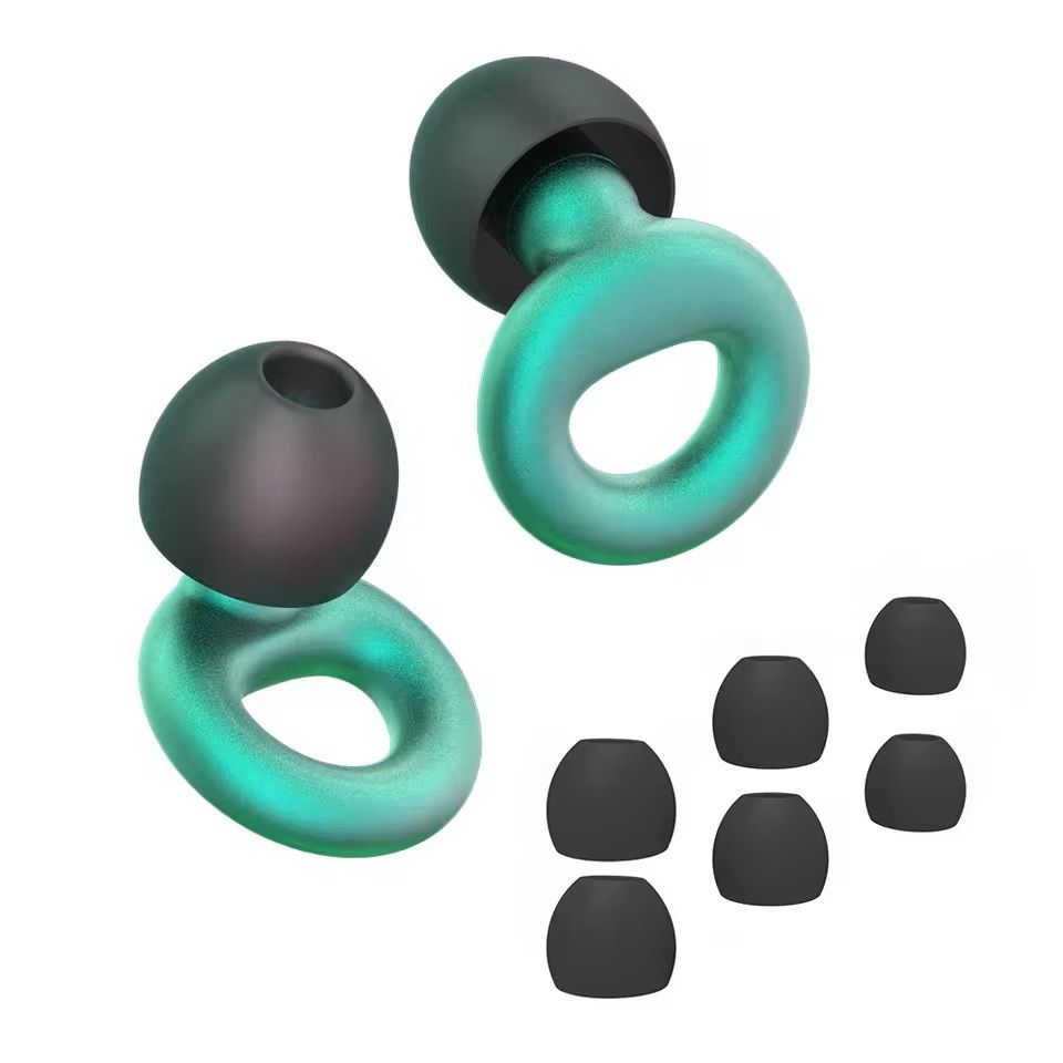 Quiet Reusable Ear Plugs With MultiSize Tips For Sleep Work  Travel 17