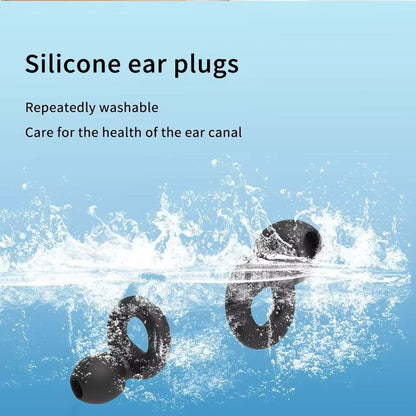 Quiet Reusable Ear Plugs With MultiSize Tips For Sleep Work  Travel 3