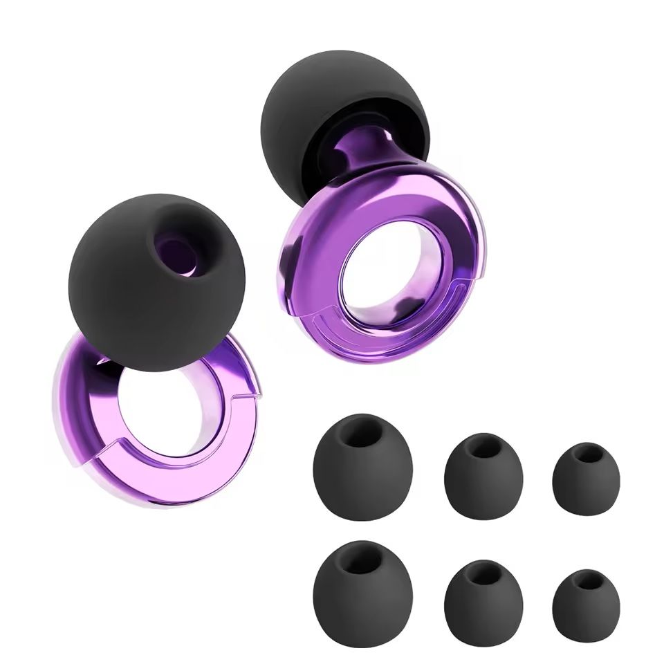 Quiet Reusable Ear Plugs With MultiSize Tips For Sleep Work  Travel 23