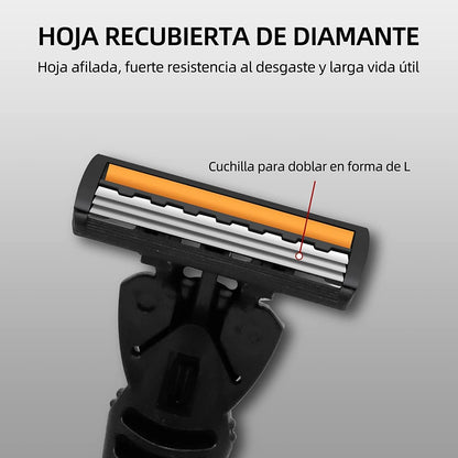 Eco Versatile Three Layer Reusable Mens Razor Close Cut Men Razor With Three Layer Blade 5