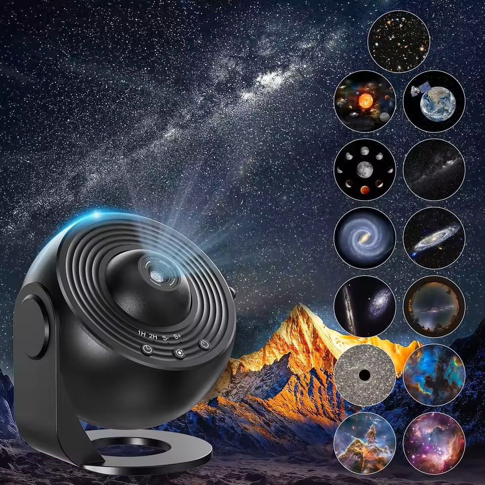 Galaxy Projector with Realistic Starry Sky and Solar System for Kids Bedroom