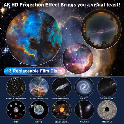 Galaxy Projector With Realistic Starry Sky And Solar System For Kids Bedroom 6