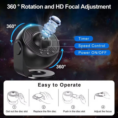 Galaxy Projector With Realistic Starry Sky And Solar System For Kids Bedroom 7