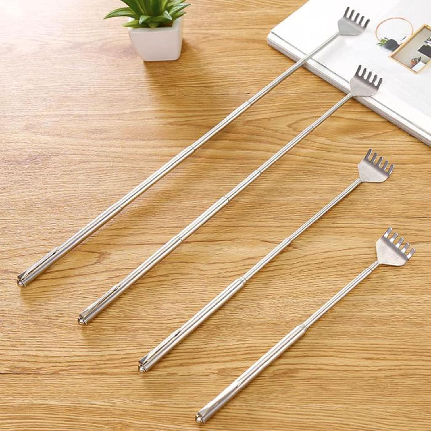 Flex Reach Telescopic Back Scratcher Portable extendable back scratcher with stainless steel comfort