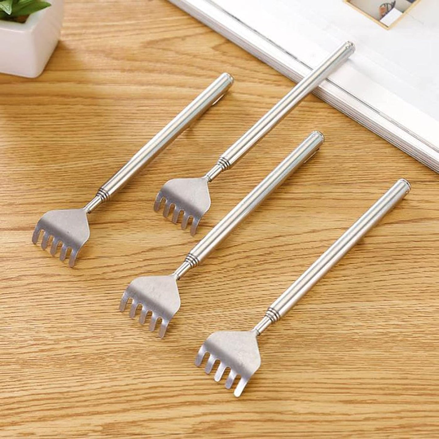 Flex Reach Telescopic Back Scratcher Portable Extendable Back Scratcher With Stainless Steel Comfor