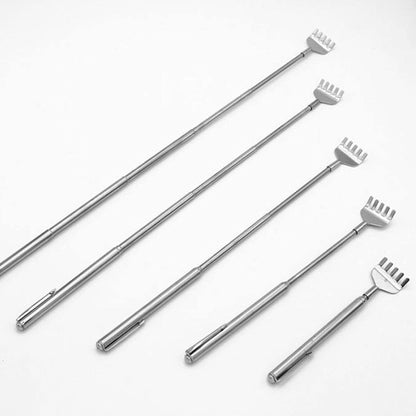 Flex Reach Telescopic Back Scratcher Portable Extendable Back Scratcher With Stainless Steel Comfor