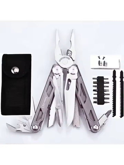 Multifunction Folding Tool Set With Knife Scissors And Pliers For EDC And Survival Use 6