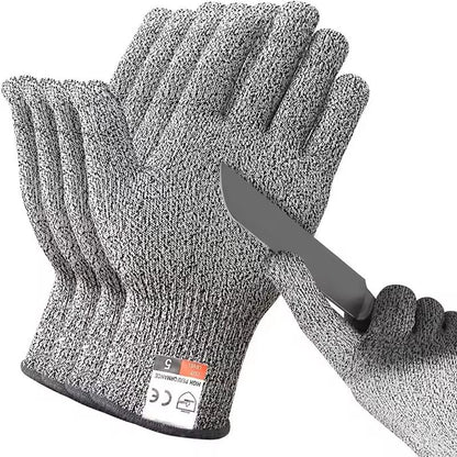 Level 5 Cut Resistant Gloves for Kitchen Glass and Industrial Safety Use