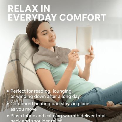 Electric Neck And Shoulder Heating Pad 3 Heat Settings Machine Washable Auto Shut Of 1