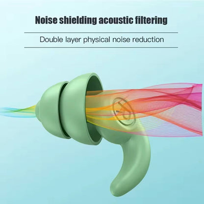 Reusable Silicone Noise Reducing Earplugs For Sleeping Swimming And Sound Protection 2