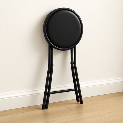 18 In Cushioned Folding Stool Compact Lightweight And Supports Up To 250 Lbs 3