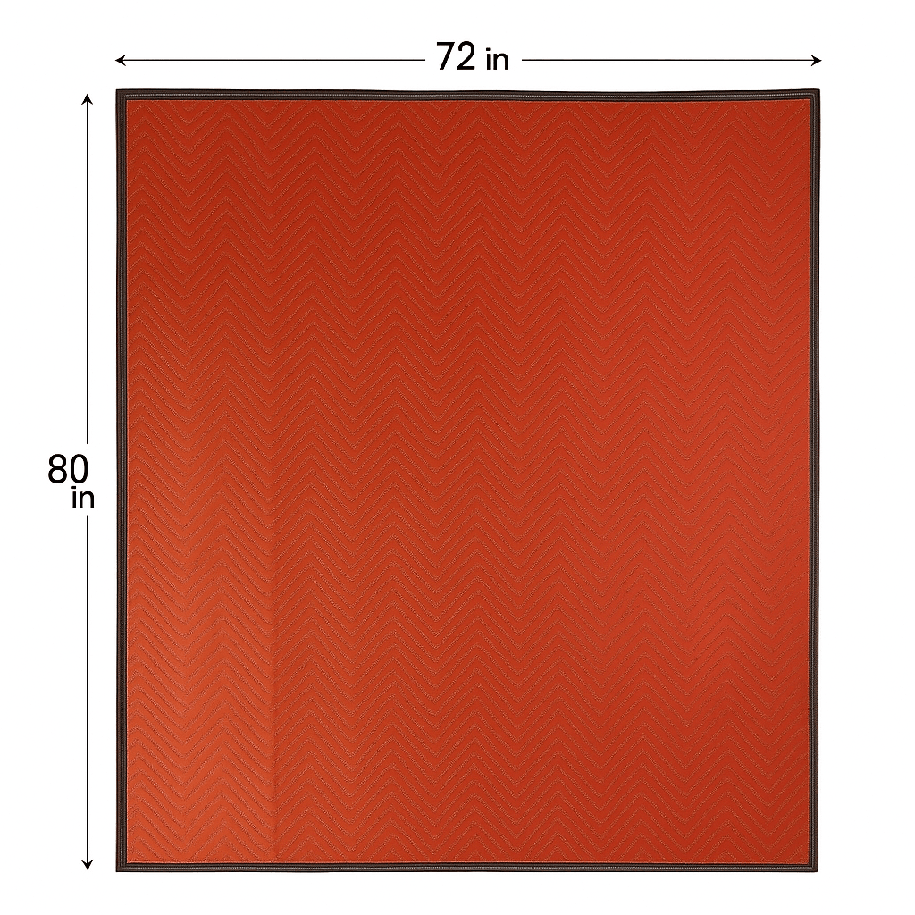 Stalwart 72 X 80 In Heavy Duty Quilted Moving Blanket  71 Lbs Recycled Cotton Pad 1