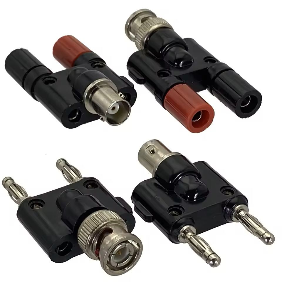 BNC to Banana Plug Adapter Male and Female Connector for Coaxial Test and Signal Conversion