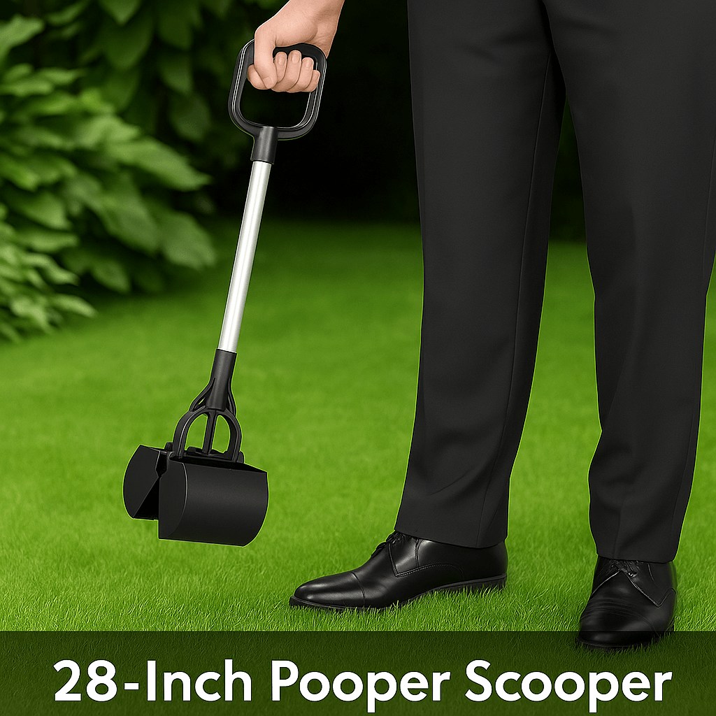 28 In Spring Loaded Dog Pooper Scooper Heavy Duty Waste Grabber Tool 2