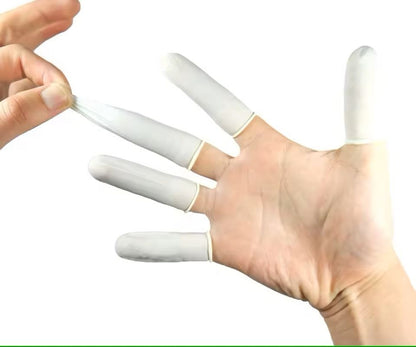 Disposable Latex Finger Cots Non Slip Protective Fingertip Covers For Anti Static Tool Use 1
