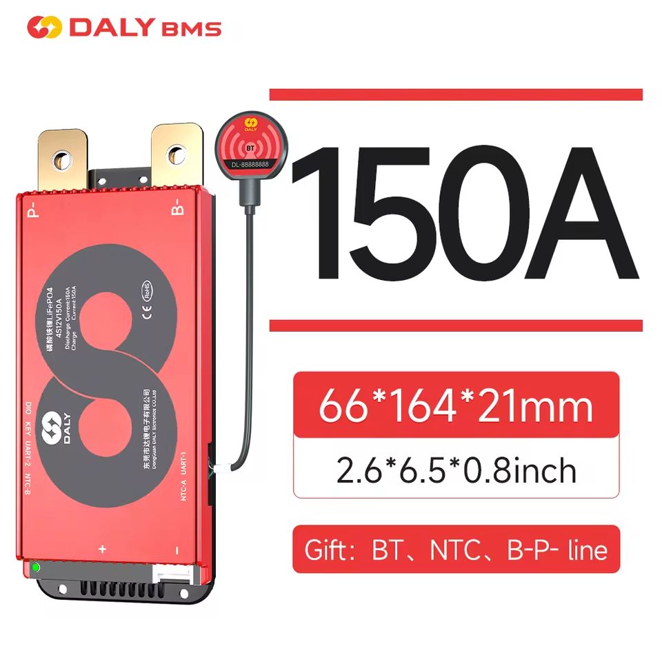 Daly Smart LiFePO4 BMS 4 To 16S 100A With Bluetooth UART And CANBUS 11
