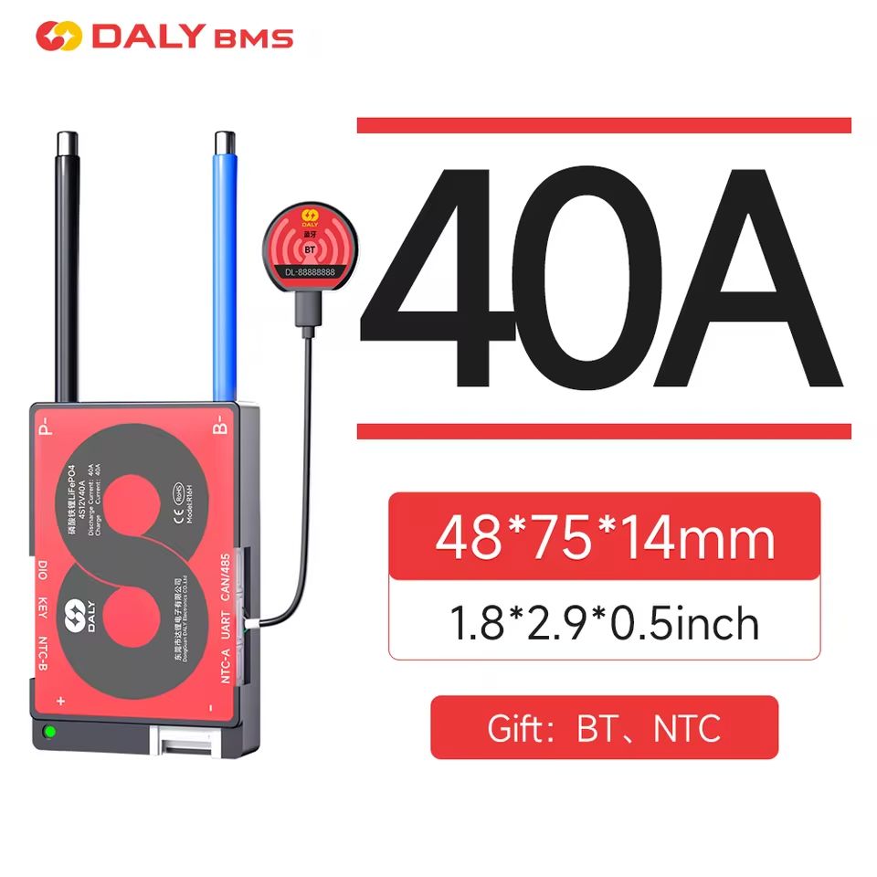 Daly Smart LiFePO4 BMS 4 To 16S 100A With Bluetooth UART And CANBUS 17