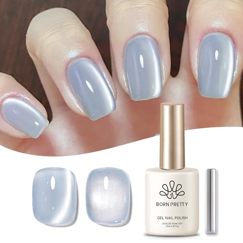 Cat Eye Magnetic Gel Polish Black Glass Shine For Winter Nail Art 18