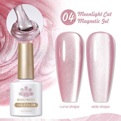 Cat Eye Magnetic Gel Polish Black Glass Shine For Winter Nail Art 14
