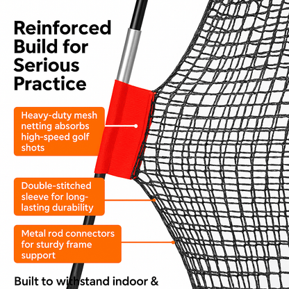 120 X 84 In Portable Golf Practice Net IndoorOutdoor Hitting  Driving Training Aid With Carry Bag 2