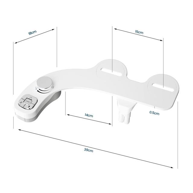 SAMODRA UltraThin Bidet Toilet Seat Attachment  3Function Hygienic Wash With Dual Nozzles 4
