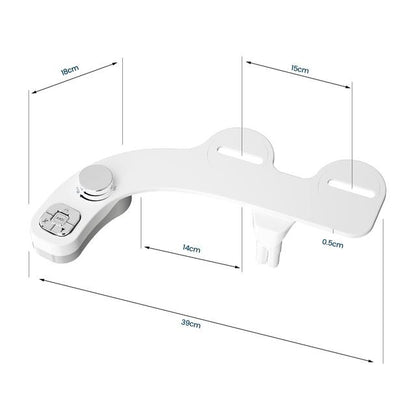 SAMODRA UltraThin Bidet Toilet Seat Attachment  3Function Hygienic Wash With Dual Nozzles 4