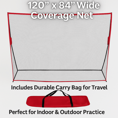 120 X 84 In Portable Golf Practice Net IndoorOutdoor Hitting  Driving Training Aid With Carry Bag 6