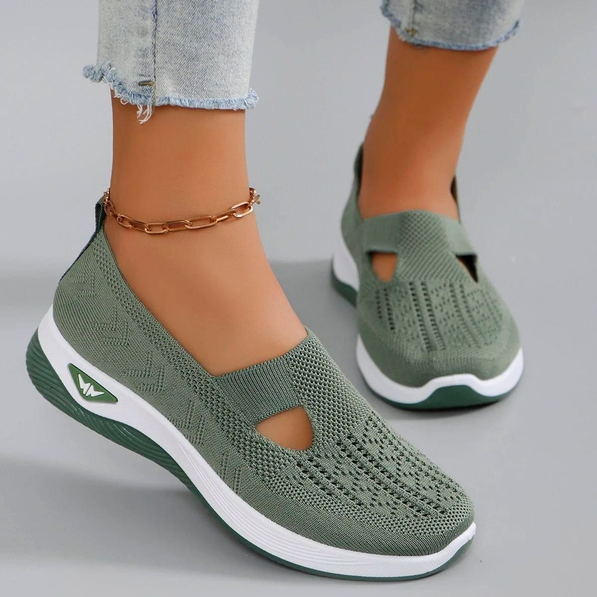 Spring Breeze Womens Lightweight Breathable NonSlip Casual Sneakers 5