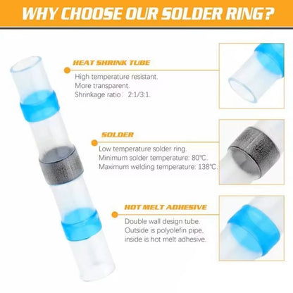 Waterproof Heat Shrink Wire Connectors  Solder Seal Electrical Terminals 100200 Pcs 2