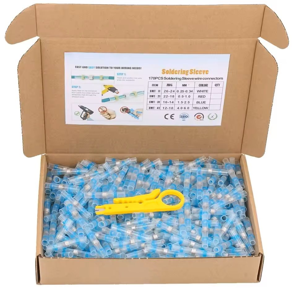 Waterproof Heat Shrink Wire Connectors  Solder Seal Electrical Terminals 100200 Pcs 8