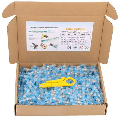 Waterproof Heat Shrink Wire Connectors  Solder Seal Electrical Terminals 100200 Pcs 8