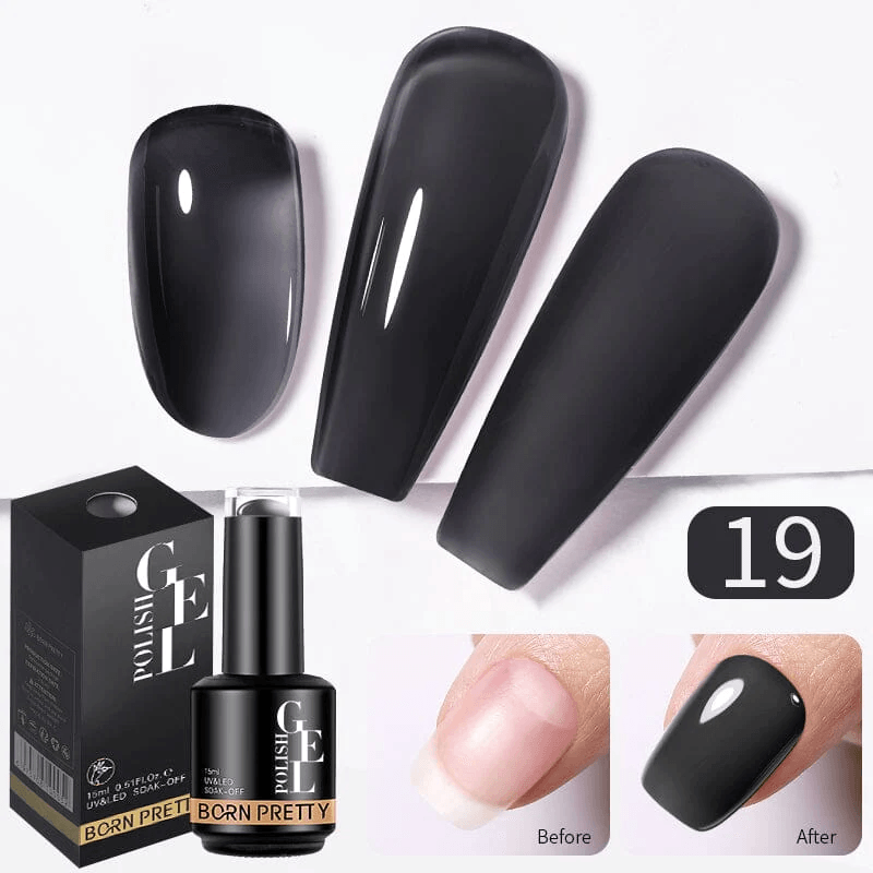 BORN PRETTY Milky Pink Rubber Base Gel LongLasting Semi Permanent UV LED Nail Polish 16