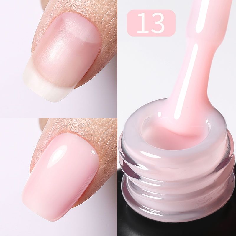 BORN PRETTY Milky Pink Rubber Base Gel LongLasting Semi Permanent UV LED Nail Polish 12
