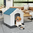 33 X 30 X 275 In Outdoor Plastic Dog House Weather Resistant Shelter For Small To Medium Dogs 3