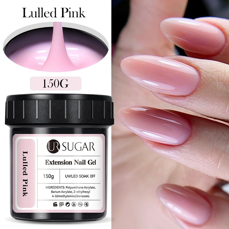 UR Sugar Deluxe Builder Gel Kit Nude  Clear Hard Extension Gel For Strong Salon Nails 11