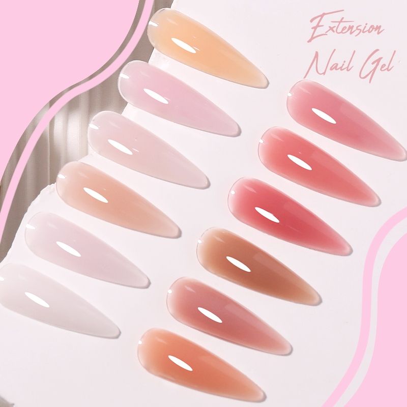 UR Sugar Deluxe Builder Gel Kit Nude  Clear Hard Extension Gel For Strong Salon Nails 1