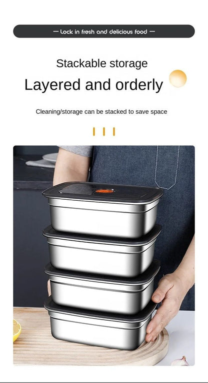 EcoSeal Stainless Steel Bento Box  LeakProof Food Storage For Lunch Camping And Meal Prep 1