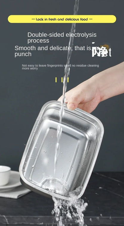 EcoSeal Stainless Steel Bento Box  LeakProof Food Storage For Lunch Camping And Meal Prep 2