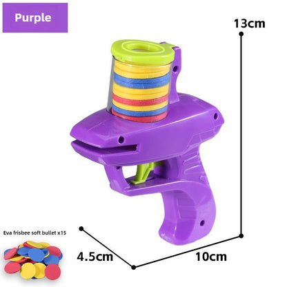 SkyShot Foam Disc Launcher  Safe Outdoor Flying Disc Toy For Kids 3