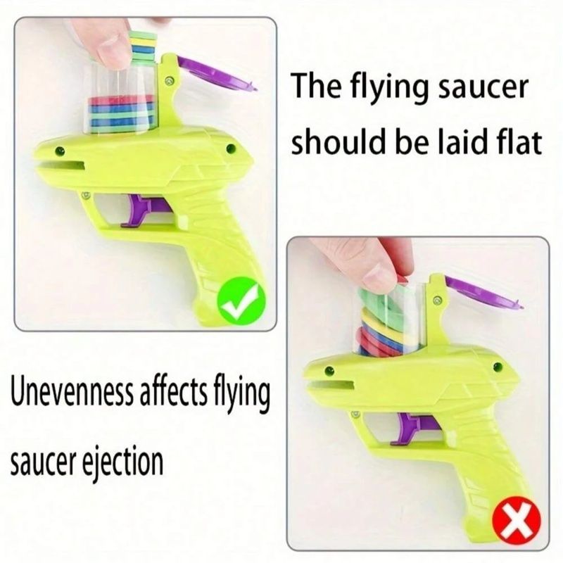 SkyShot Foam Disc Launcher  Safe Outdoor Flying Disc Toy For Kids 6