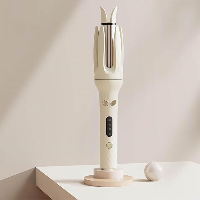 CurlEase 28mm Automatic Hair Curler Negative Ions Rotating Ceramic Wand 6